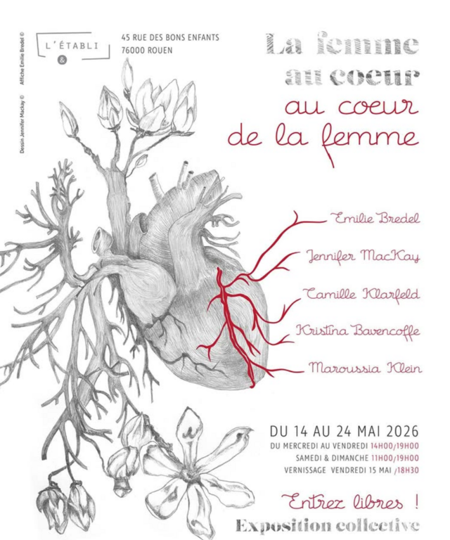 Le visuel de l'exposition montre un coeur 