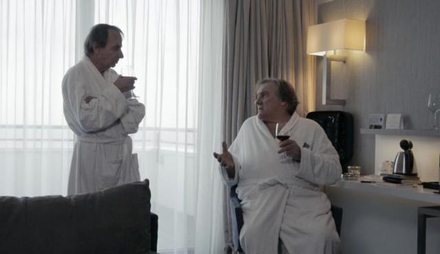 Michel Houellebecq et Gérard Depardieu dans "Thalasso"