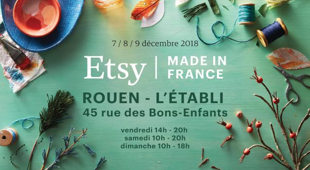 Les idées cadeaux sont chez Etsy à l'Établi Visuel Etsy Rouen