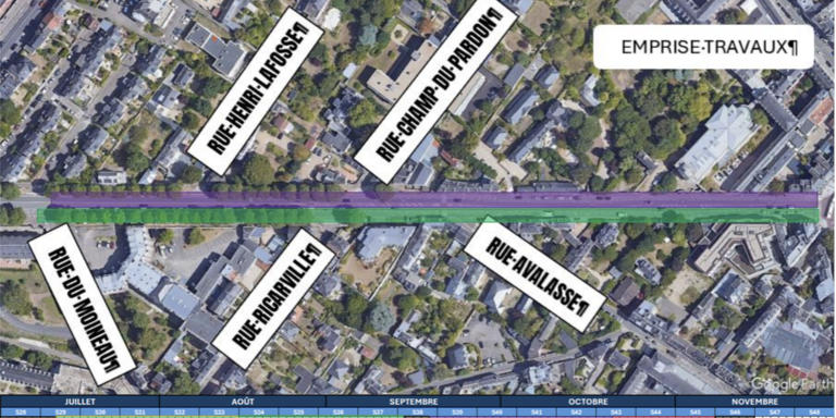 plan de la partie concernée par les travaux