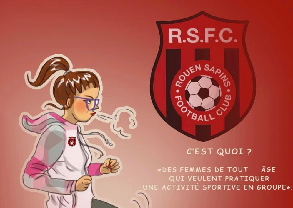 Visuel d'une femme de promotion de la section sport santé féminine du Rouen Sapins FC