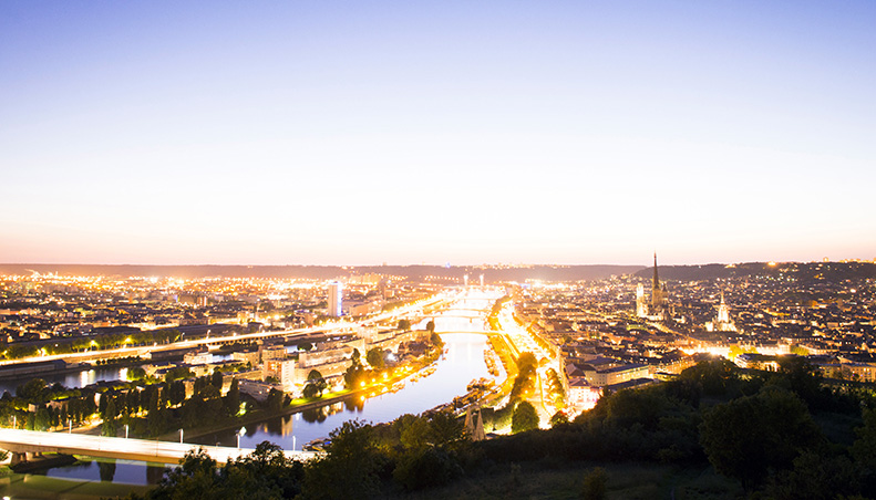 Photo du panorama de Rouen